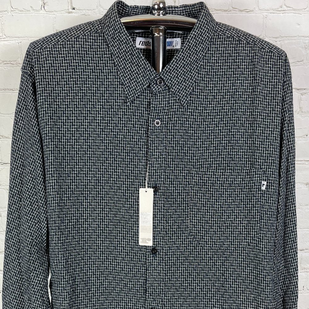 NWT VINTAGE 90'S REDSAND MEN'S CASUAL BUTTON UP SHIRT
